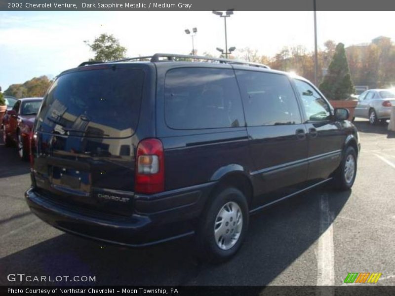 Dark Sapphire Metallic / Medium Gray 2002 Chevrolet Venture