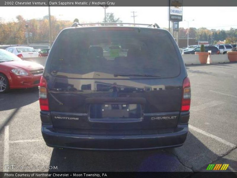Dark Sapphire Metallic / Medium Gray 2002 Chevrolet Venture