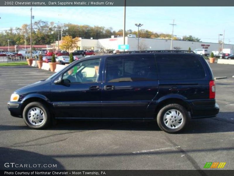 Dark Sapphire Metallic / Medium Gray 2002 Chevrolet Venture
