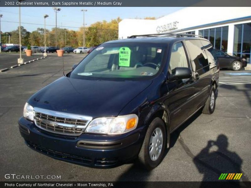 Dark Sapphire Metallic / Medium Gray 2002 Chevrolet Venture