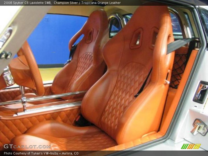  2008 C8 Laviolette SWB Tropicana Orange Leather Interior