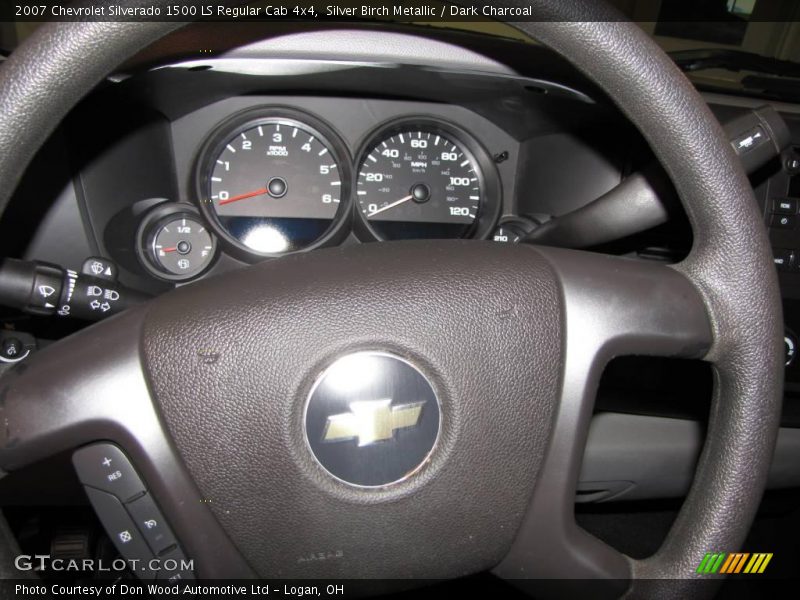 Silver Birch Metallic / Dark Charcoal 2007 Chevrolet Silverado 1500 LS Regular Cab 4x4