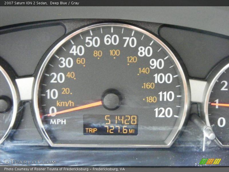 Deep Blue / Gray 2007 Saturn ION 2 Sedan