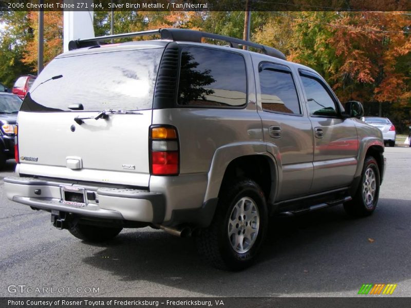 Silver Birch Metallic / Tan/Neutral 2006 Chevrolet Tahoe Z71 4x4