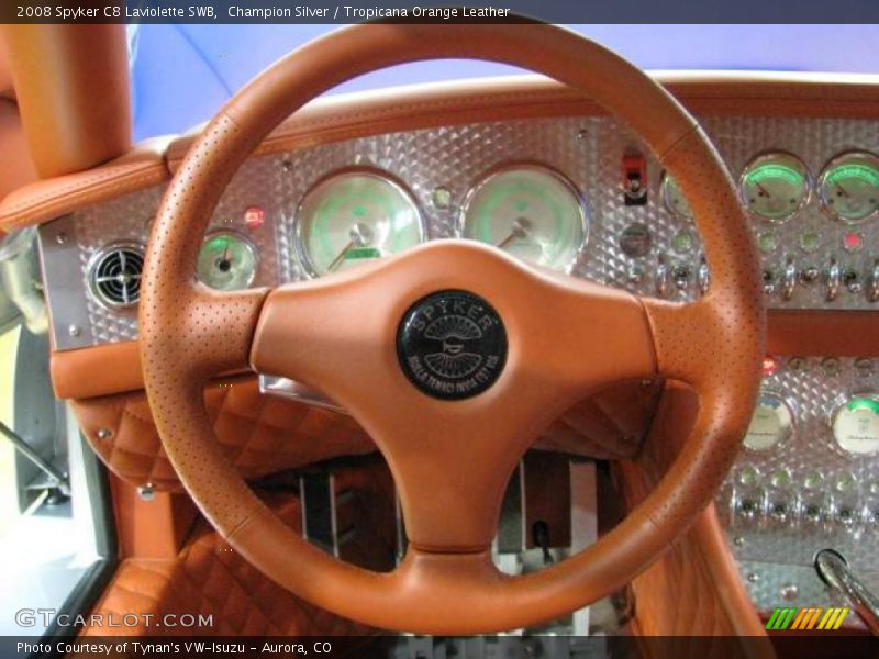 Champion Silver / Tropicana Orange Leather 2008 Spyker C8 Laviolette SWB