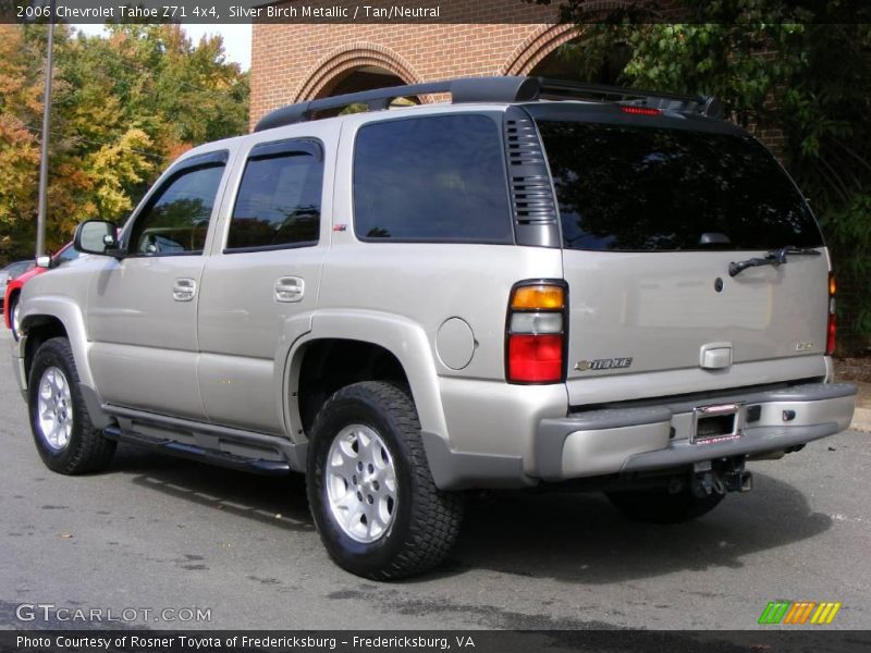 Silver Birch Metallic / Tan/Neutral 2006 Chevrolet Tahoe Z71 4x4