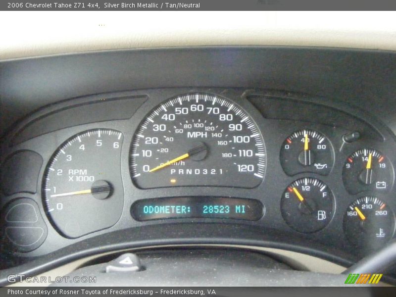 Silver Birch Metallic / Tan/Neutral 2006 Chevrolet Tahoe Z71 4x4