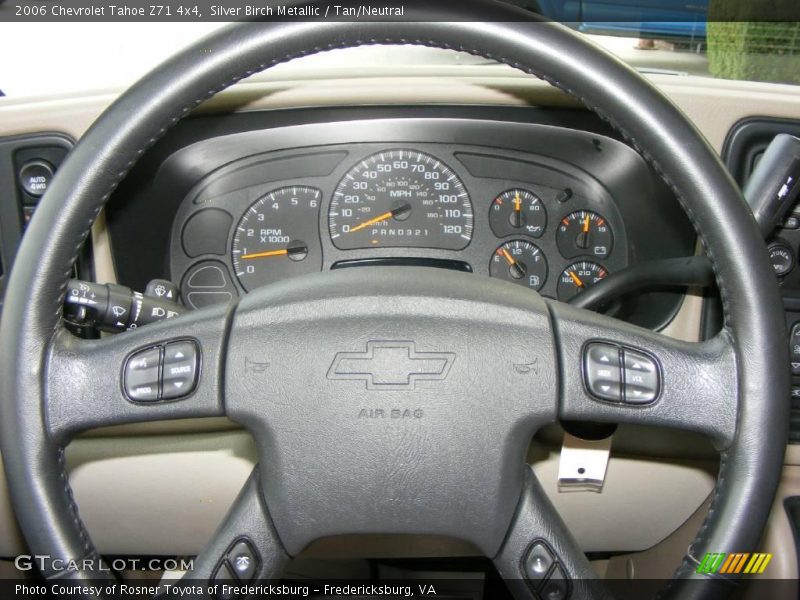 Silver Birch Metallic / Tan/Neutral 2006 Chevrolet Tahoe Z71 4x4