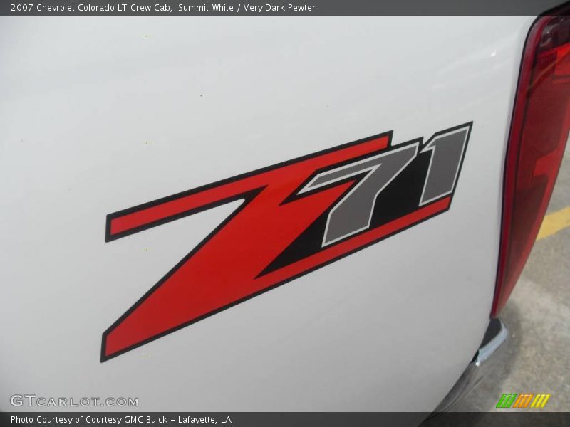 Summit White / Very Dark Pewter 2007 Chevrolet Colorado LT Crew Cab