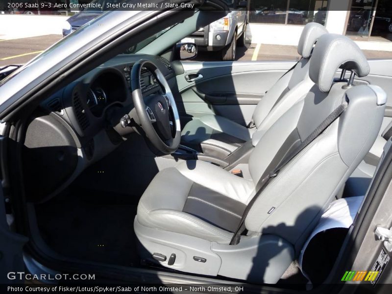 Steel Gray Metallic / Slate Gray 2006 Saab 9-3 Aero Convertible