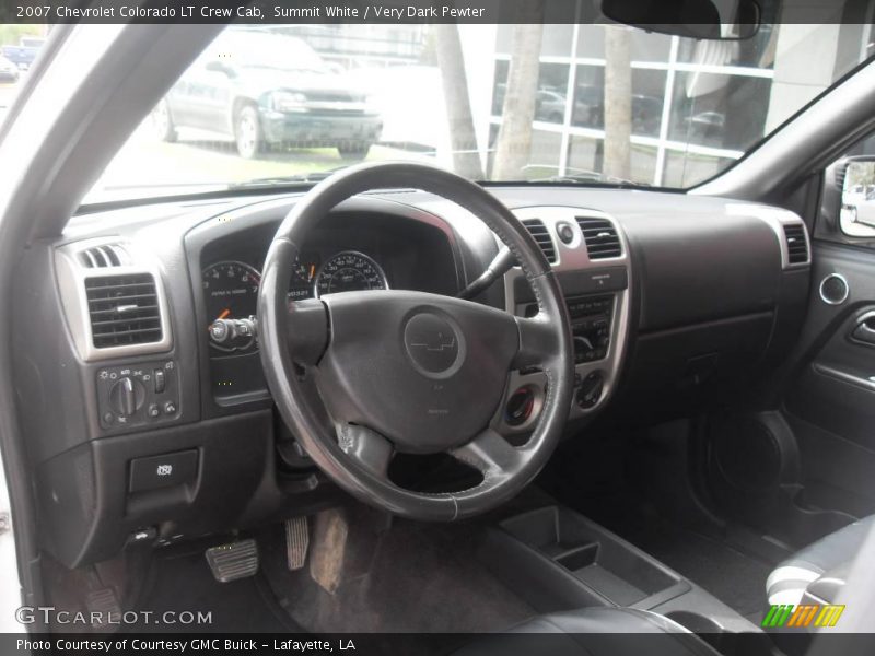 Summit White / Very Dark Pewter 2007 Chevrolet Colorado LT Crew Cab