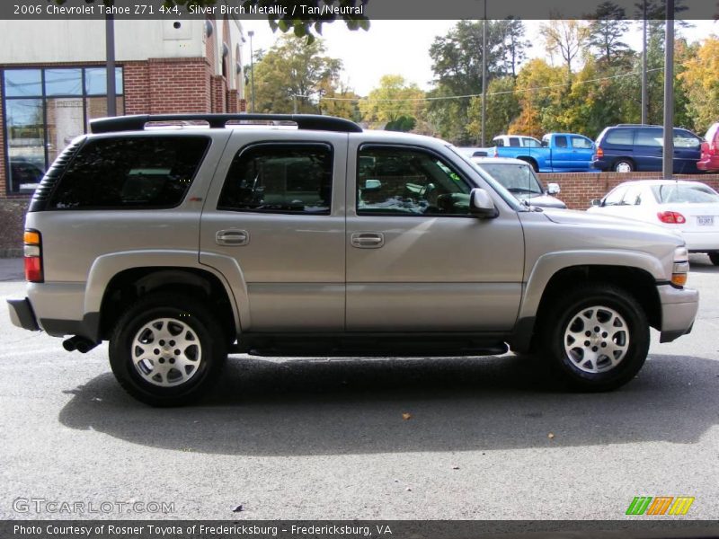 Silver Birch Metallic / Tan/Neutral 2006 Chevrolet Tahoe Z71 4x4