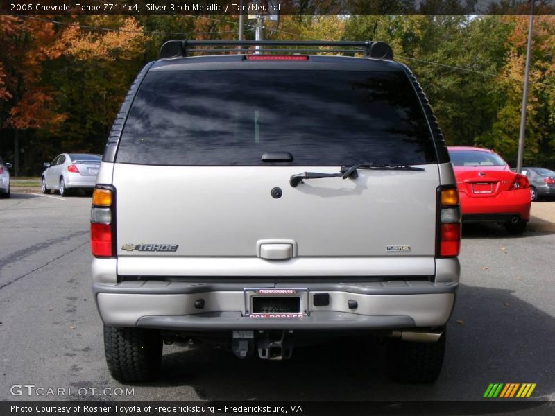 Silver Birch Metallic / Tan/Neutral 2006 Chevrolet Tahoe Z71 4x4