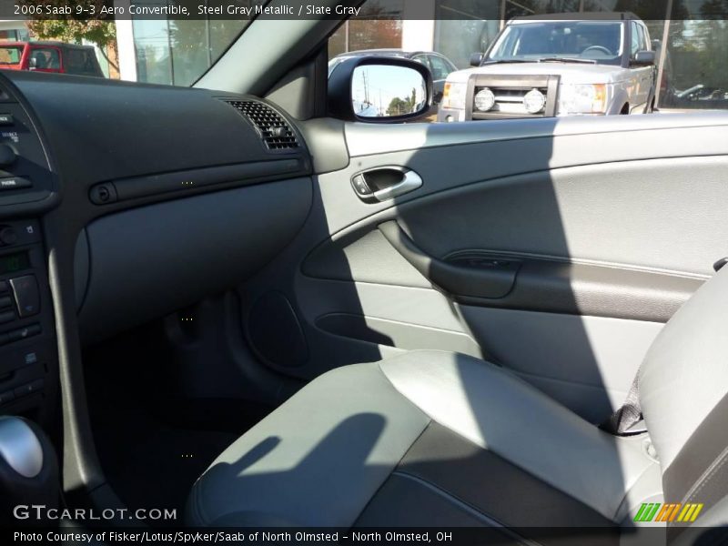 Steel Gray Metallic / Slate Gray 2006 Saab 9-3 Aero Convertible