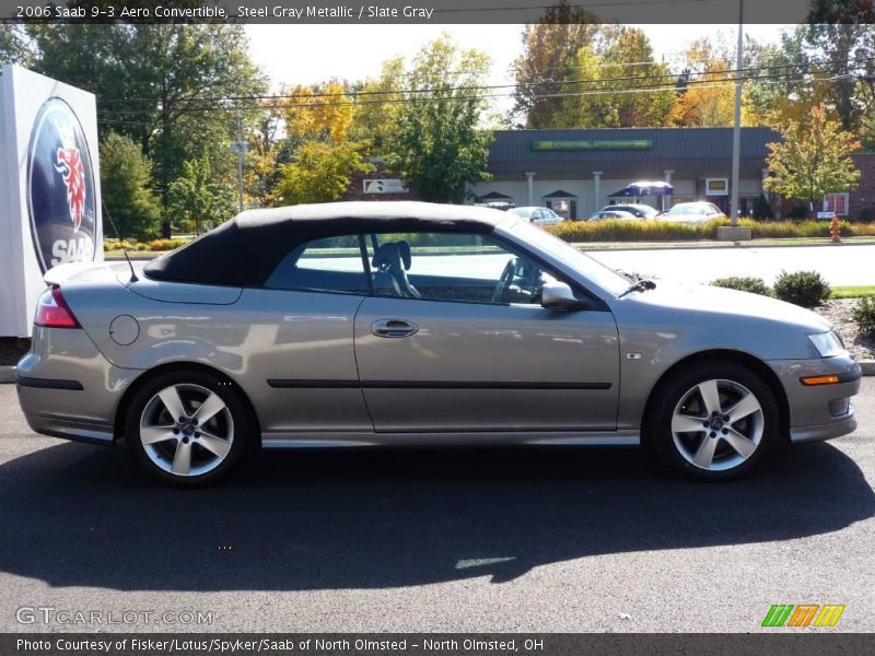 Steel Gray Metallic / Slate Gray 2006 Saab 9-3 Aero Convertible