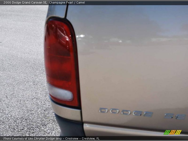 Champagne Pearl / Camel 2000 Dodge Grand Caravan SE