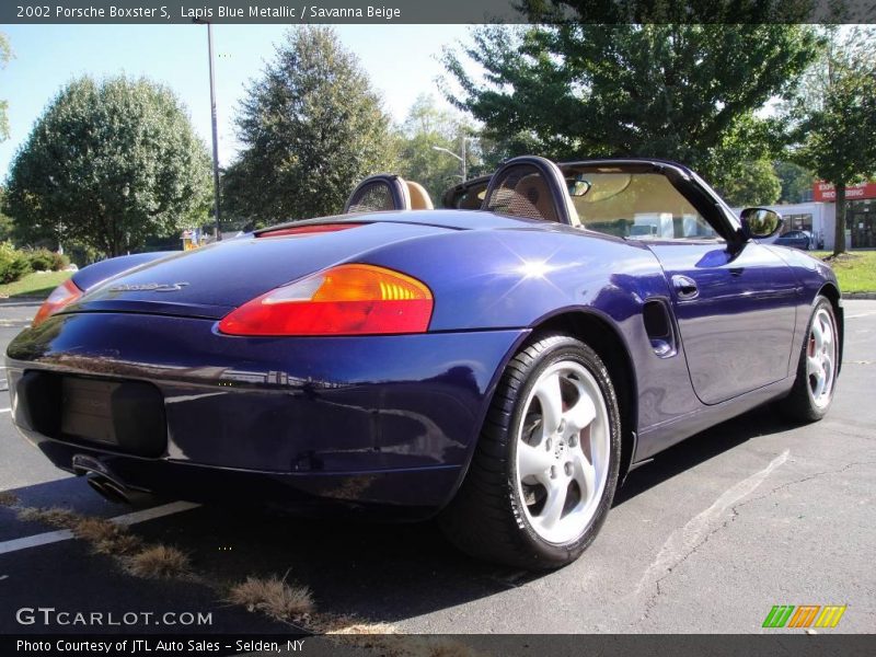 Lapis Blue Metallic / Savanna Beige 2002 Porsche Boxster S