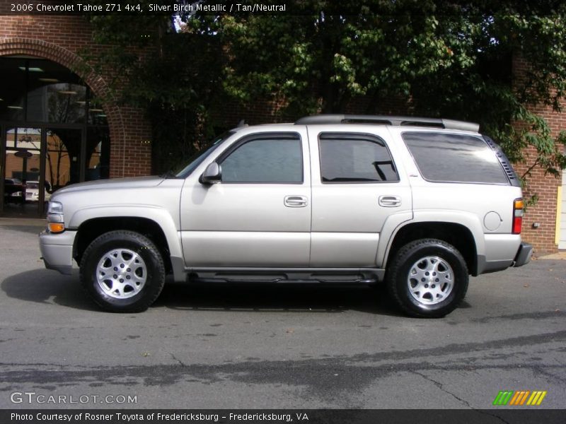 Silver Birch Metallic / Tan/Neutral 2006 Chevrolet Tahoe Z71 4x4