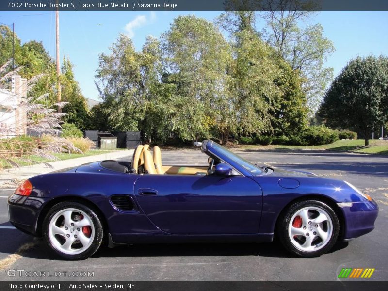 Lapis Blue Metallic / Savanna Beige 2002 Porsche Boxster S