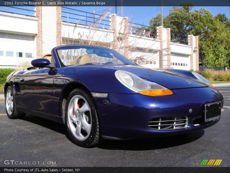 Lapis Blue Metallic / Savanna Beige 2002 Porsche Boxster S