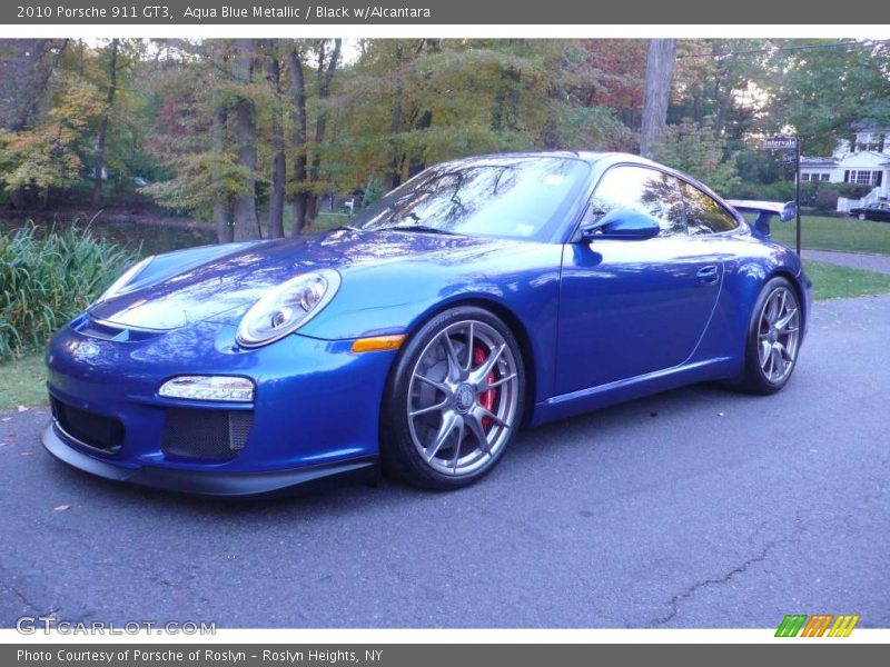 Aqua Blue Metallic / Black w/Alcantara 2010 Porsche 911 GT3