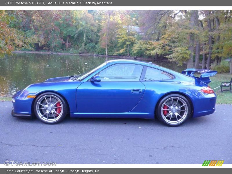 Aqua Blue Metallic / Black w/Alcantara 2010 Porsche 911 GT3