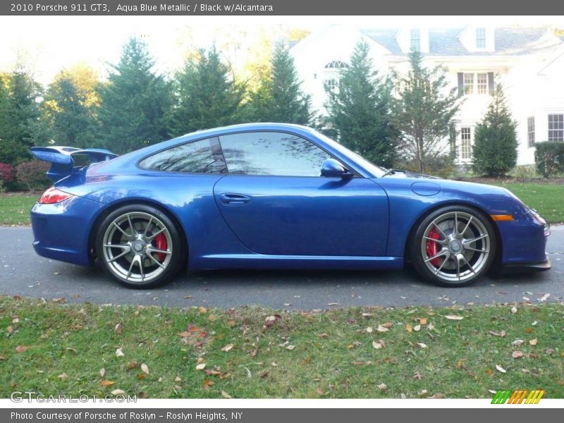 Aqua Blue Metallic / Black w/Alcantara 2010 Porsche 911 GT3