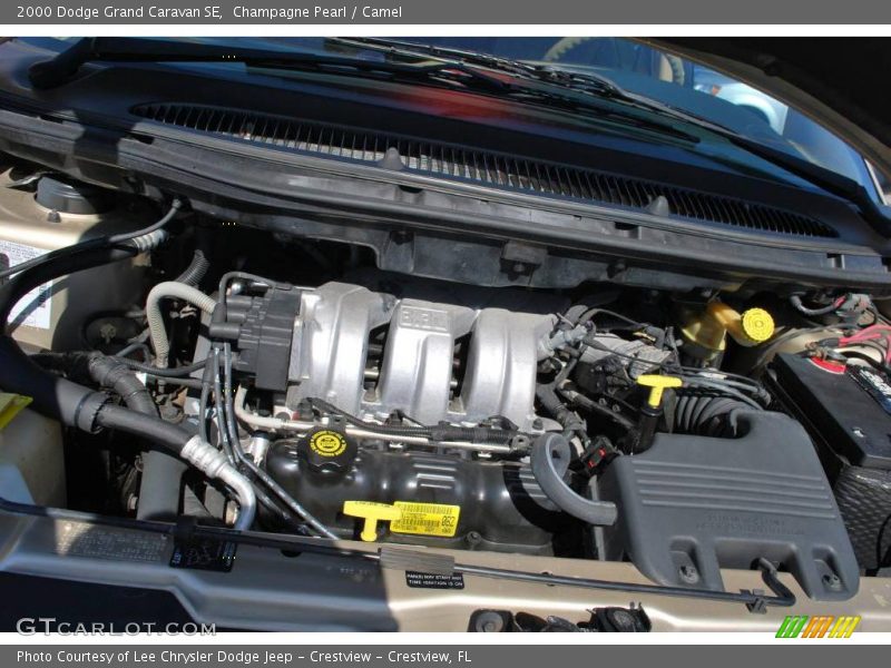 Champagne Pearl / Camel 2000 Dodge Grand Caravan SE