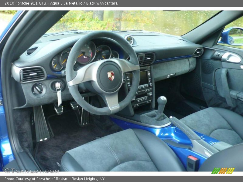 Aqua Blue Metallic / Black w/Alcantara 2010 Porsche 911 GT3