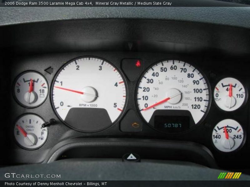 Mineral Gray Metallic / Medium Slate Gray 2006 Dodge Ram 3500 Laramie Mega Cab 4x4