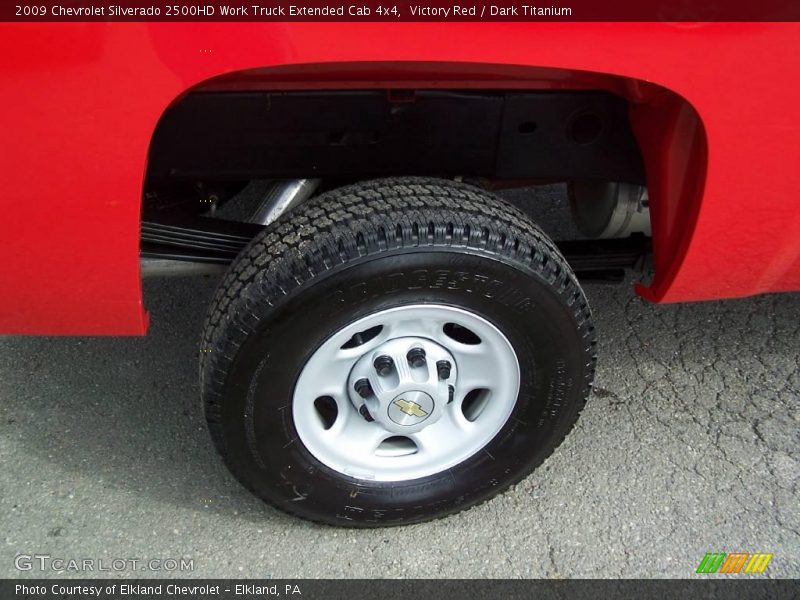 Victory Red / Dark Titanium 2009 Chevrolet Silverado 2500HD Work Truck Extended Cab 4x4
