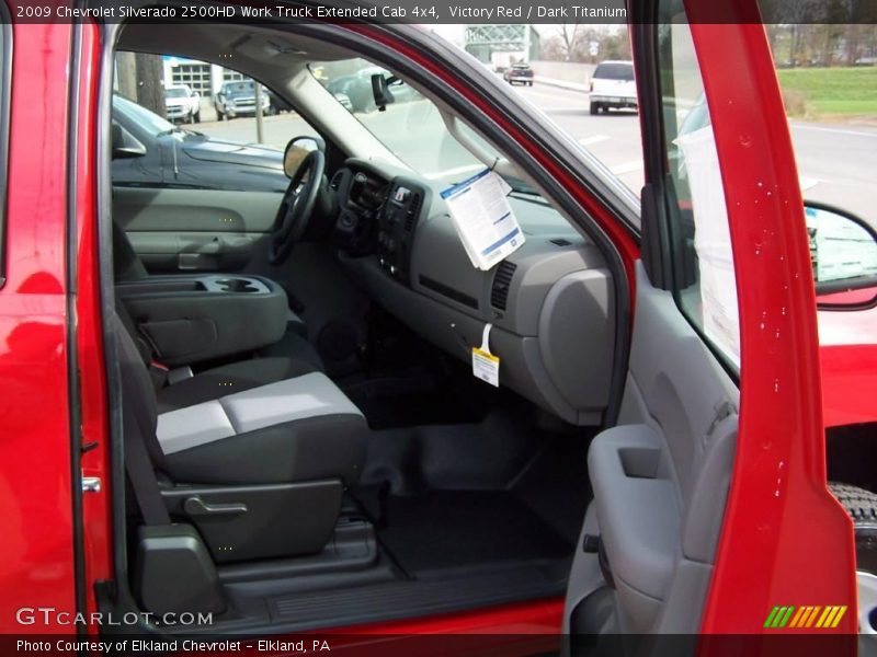 Victory Red / Dark Titanium 2009 Chevrolet Silverado 2500HD Work Truck Extended Cab 4x4