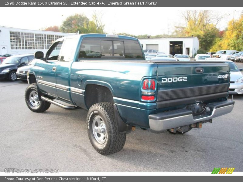 Emerald Green Pearl / Gray 1998 Dodge Ram 1500 Laramie SLT Extended Cab 4x4