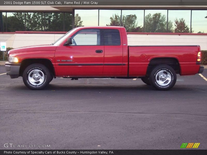 Flame Red / Mist Gray 2001 Dodge Ram 1500 SLT Club Cab