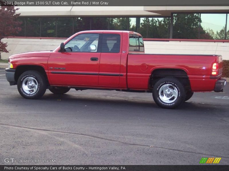 Flame Red / Mist Gray 2001 Dodge Ram 1500 SLT Club Cab