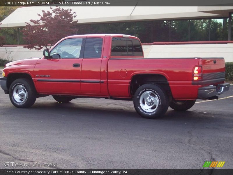 Flame Red / Mist Gray 2001 Dodge Ram 1500 SLT Club Cab
