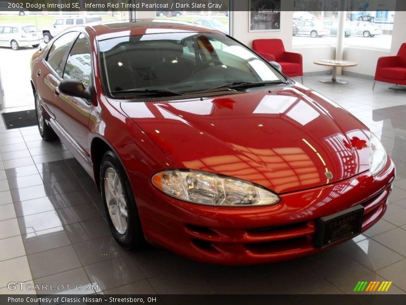 Inferno Red Tinted Pearlcoat / Dark Slate Gray 2002 Dodge Intrepid SE