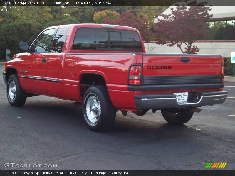 Flame Red / Mist Gray 2001 Dodge Ram 1500 SLT Club Cab