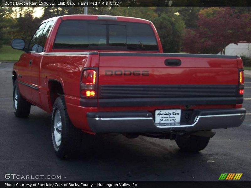 Flame Red / Mist Gray 2001 Dodge Ram 1500 SLT Club Cab