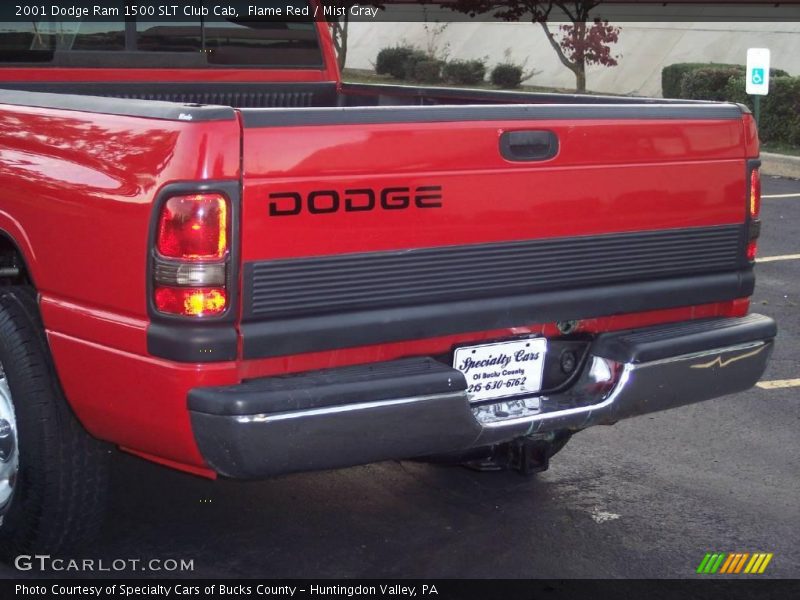 Flame Red / Mist Gray 2001 Dodge Ram 1500 SLT Club Cab