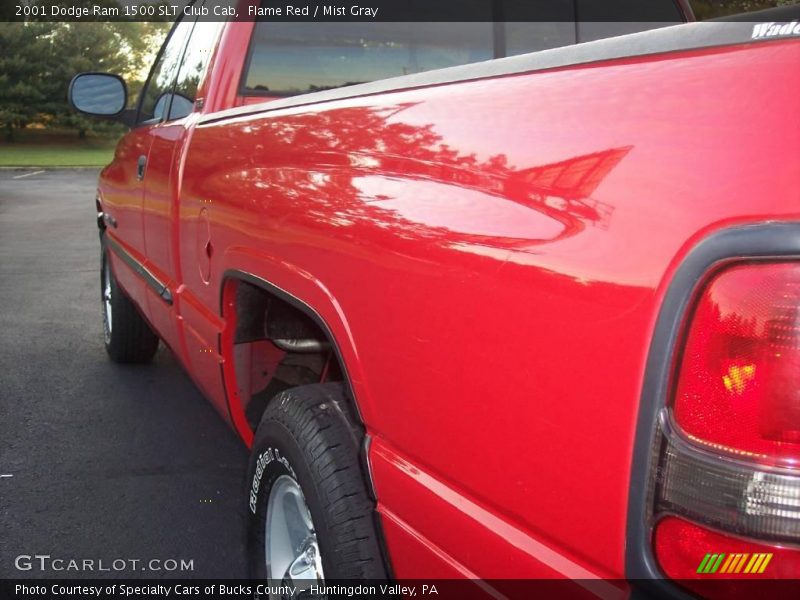 Flame Red / Mist Gray 2001 Dodge Ram 1500 SLT Club Cab