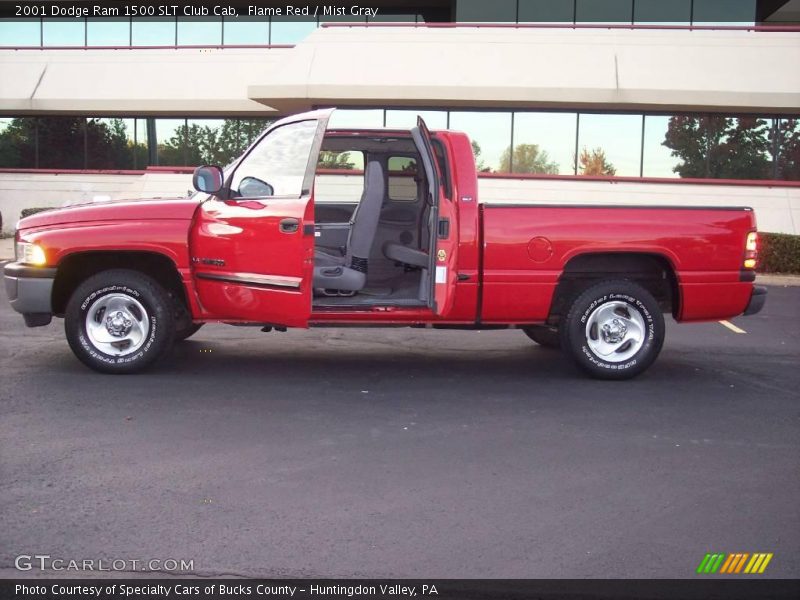 Flame Red / Mist Gray 2001 Dodge Ram 1500 SLT Club Cab
