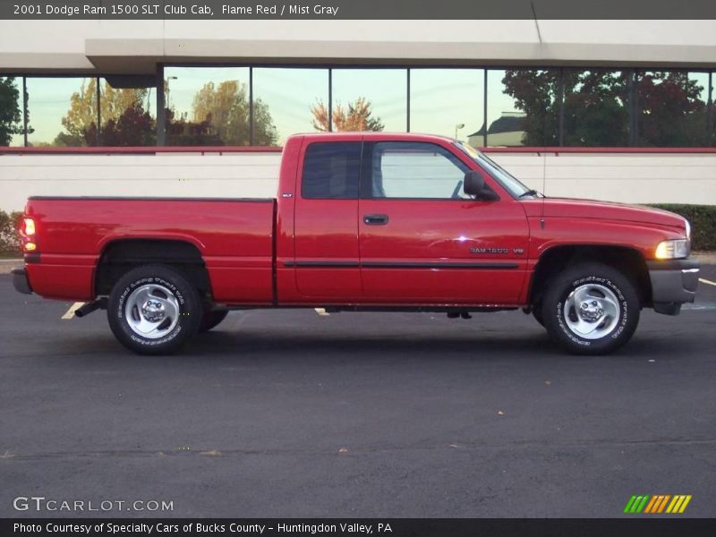 Flame Red / Mist Gray 2001 Dodge Ram 1500 SLT Club Cab
