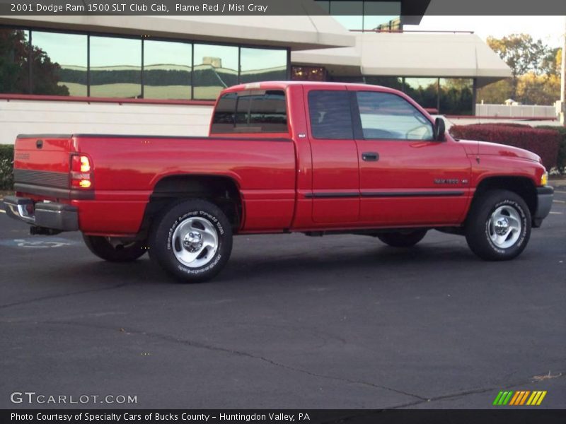 Flame Red / Mist Gray 2001 Dodge Ram 1500 SLT Club Cab