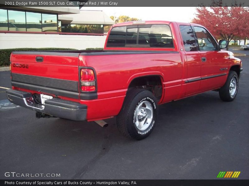 Flame Red / Mist Gray 2001 Dodge Ram 1500 SLT Club Cab