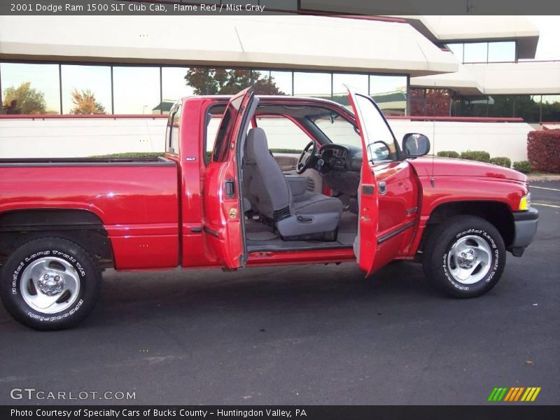 Flame Red / Mist Gray 2001 Dodge Ram 1500 SLT Club Cab