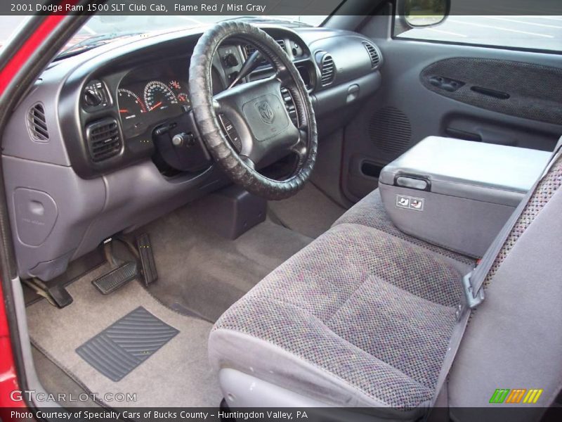 Flame Red / Mist Gray 2001 Dodge Ram 1500 SLT Club Cab