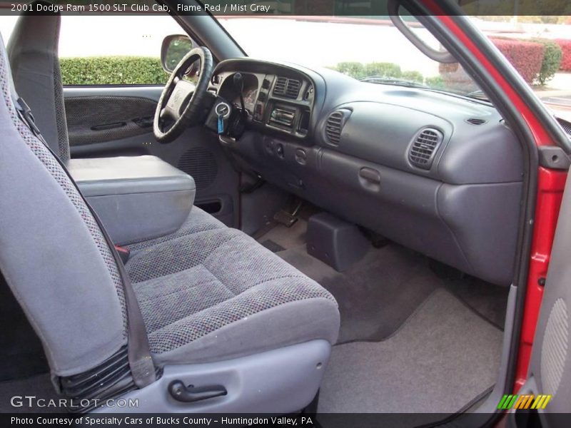 Flame Red / Mist Gray 2001 Dodge Ram 1500 SLT Club Cab