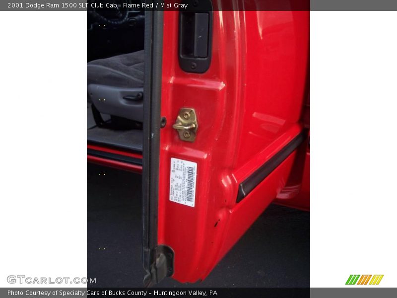 Flame Red / Mist Gray 2001 Dodge Ram 1500 SLT Club Cab