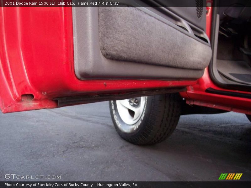 Flame Red / Mist Gray 2001 Dodge Ram 1500 SLT Club Cab
